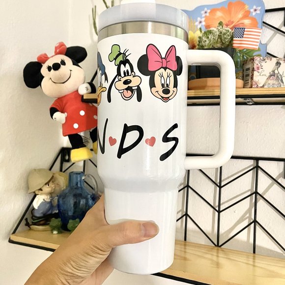 Christmas gifts decor Personalized 40oz tumbler Disney Mickey,Friends Brand new - Picture 4 of 5